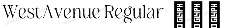 WestAvenue Regular字体转换